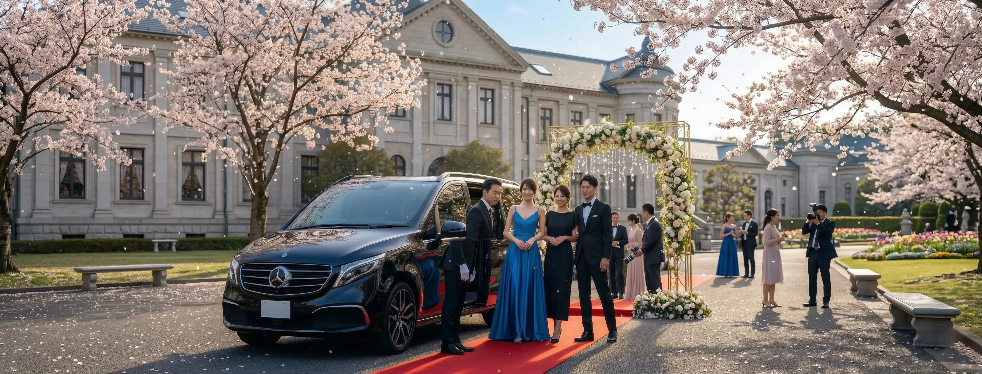 DRIVER Japan special event transport with luxury vehicle